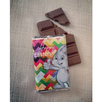 Happy Easter chocolate with colorful background | sweetalk